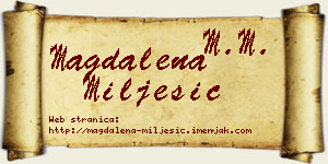 Magdalena Milješić vizit kartica